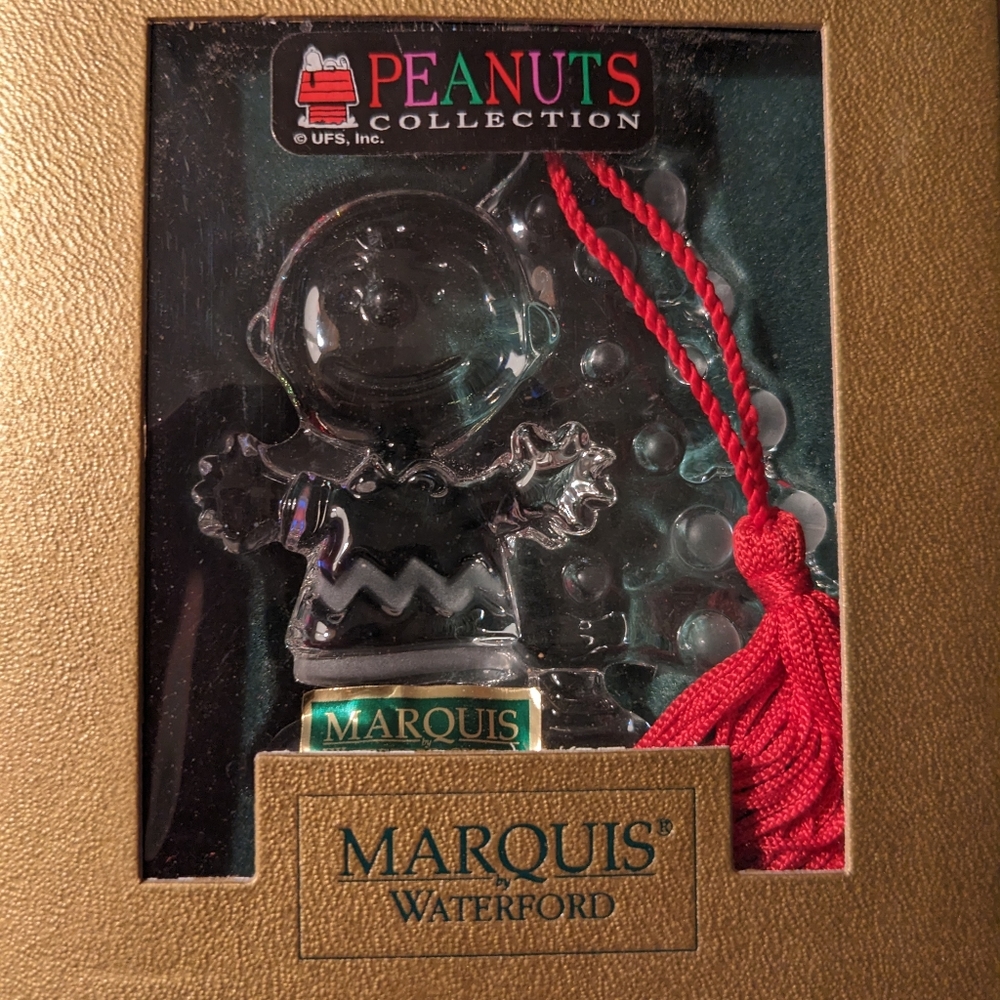 Marquis Waterford Crystal Charlie Brown Ornament